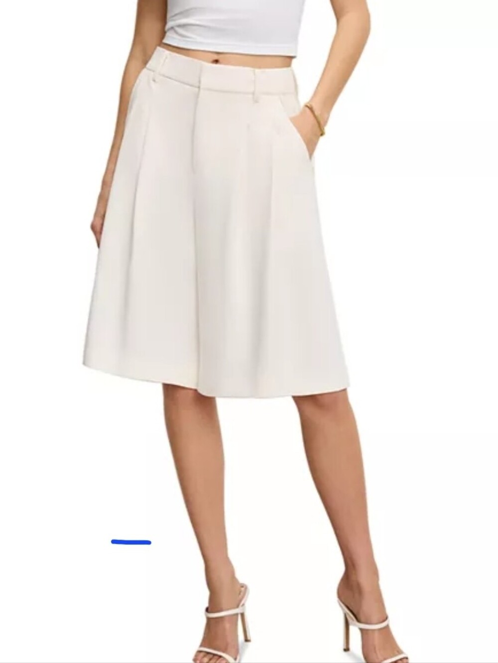 Good AMERICAN Luxe Suiting Long Shorts Size 24 NWT